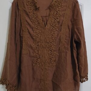 SHEIN Brown Women's Blouse